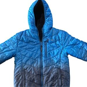 Eddie Bauer Kid Puffer Jacket Blue Ombre Size M (10/12)